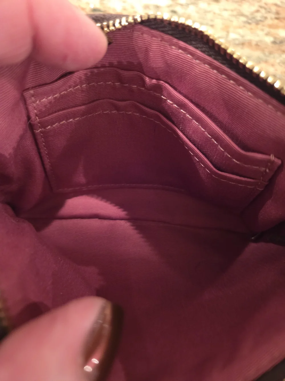Coach Brown Signature Canvas Crossbody with Brown And Pink-Accent Wristlet